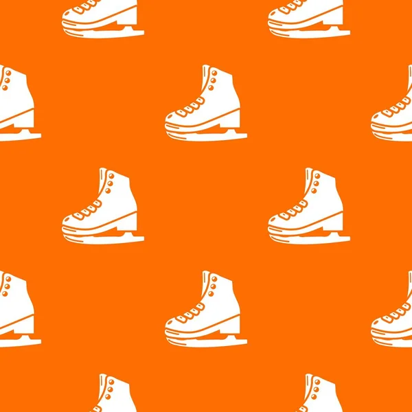 Skates patroon vector oranje — Stockvector