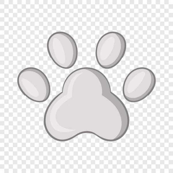 고양이 발 아이콘, 만화 스타일의 발자국 — 스톡 벡터