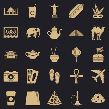 Kendini Icons set, basit tarzı arama