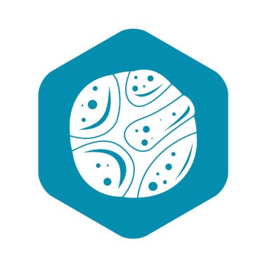 Issız gezegen simgesi, basit tarzı