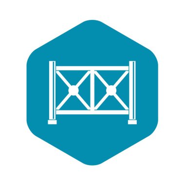 Metal çit simgesi, basit tarzı