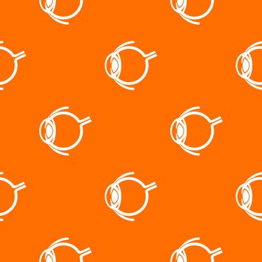 Göz deseni vektör turuncu anatomisi