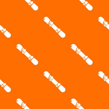 Snowboard desen vektör turuncu