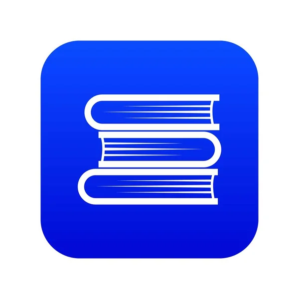 Tres ícono tutorial azul digital — Vector de stock