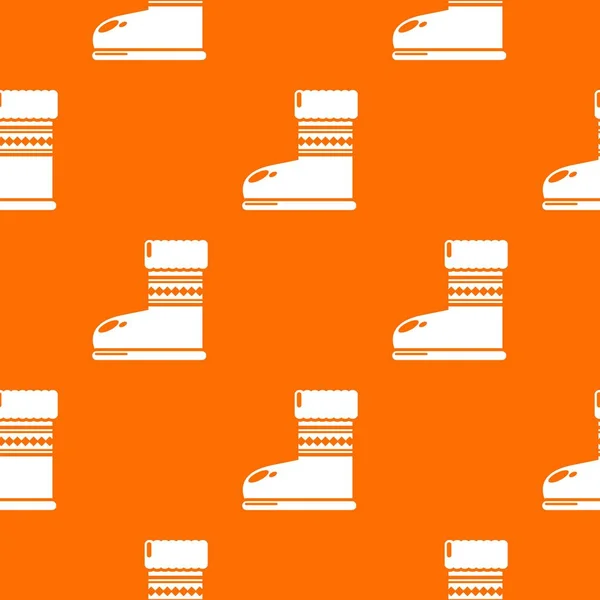 Ugg botas patrón vector naranja — Archivo Imágenes Vectoriales