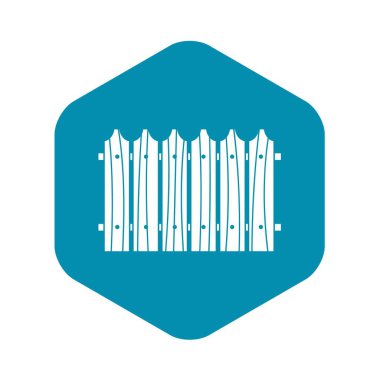 Ahşap çit simgesi, basit tarzı