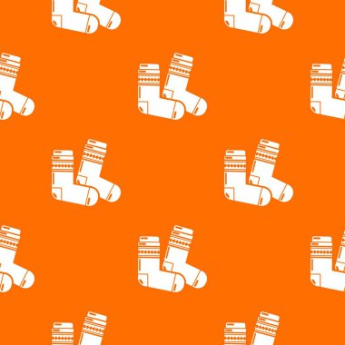 Çorap desen vektör turuncu
