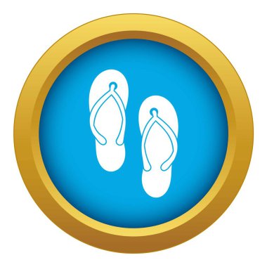 Plaj tanga simgesi mavi vektör izole