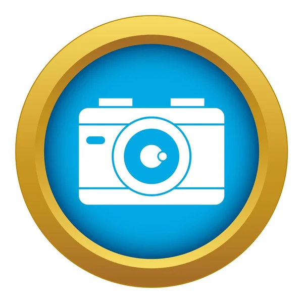 Foto ícone da câmera vetor azul isolado —  Vetores de Stock