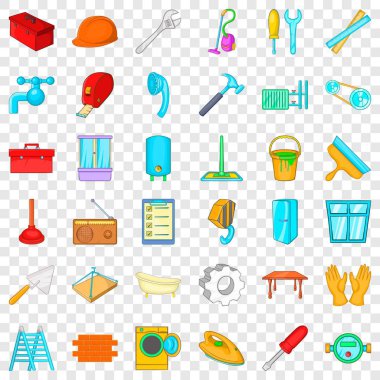 Tornavida Icons set, karikatür tarzı