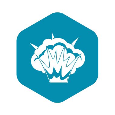 Mermi patlama simgesi, basit tarzı