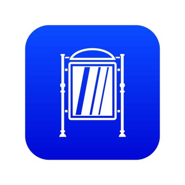 Reklam işareti simgesi dijital mavi