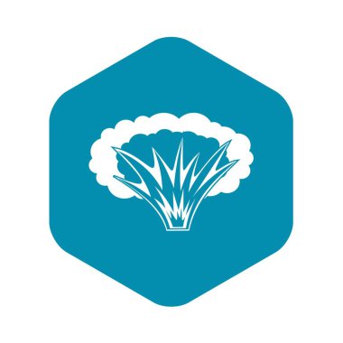 Atomik patlama simgesi, basit tarzı