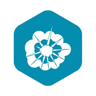 Bulutlu patlama simgesi, basit tarzı