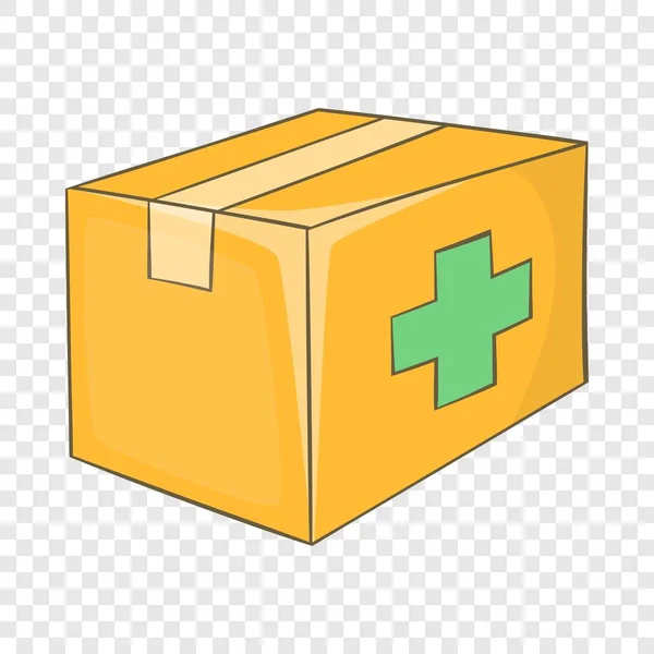 Medicine chest icon, cartoon style — Stock Vector