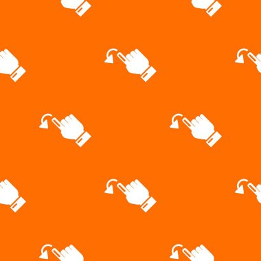 İmleç hareket deseni vektör turuncu