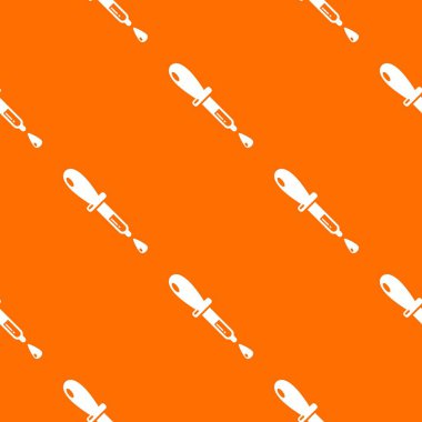 Pipet desen vektör turuncu