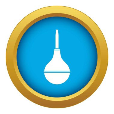 Tıbbi armut simgesi mavi vektör izole