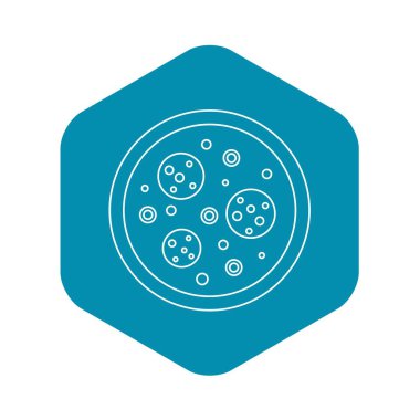 Pizza simgesi, anahat stili