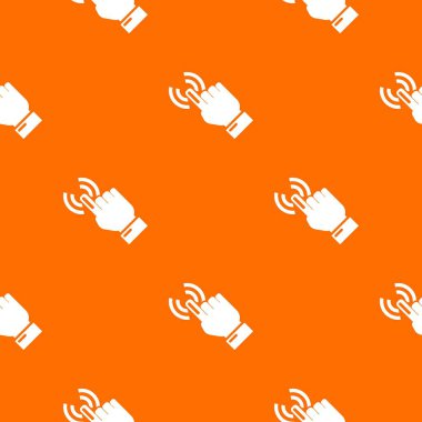 İmleç el deseni vektör turuncu