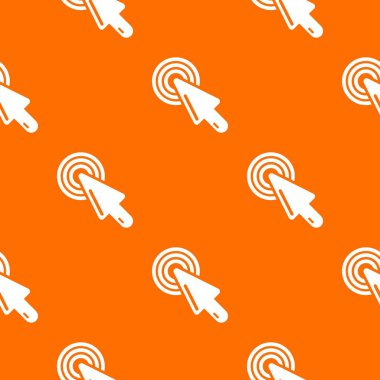 İmleç fare deseni vektör turuncu