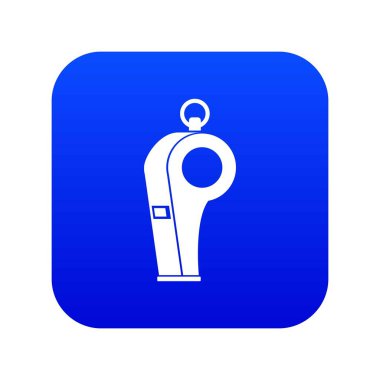 Hakem simgesinin ıslığı dijital mavi