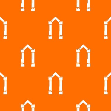 Archway eleman deseni vektör turuncu