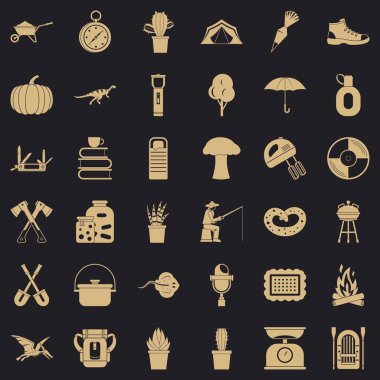 Çakı Icons set, basit tarzı