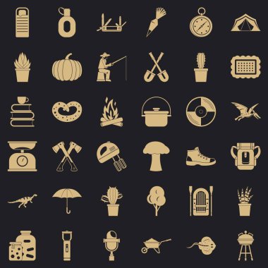 El feneri Icons set, basit tarzı