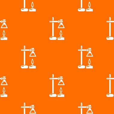 Kimyasal proses deseni vektör turuncu