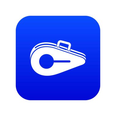 Tenis çantası simgesi dijital mavi