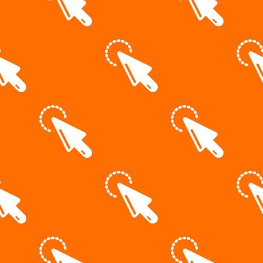 İmleç temiz desen vektör turuncu