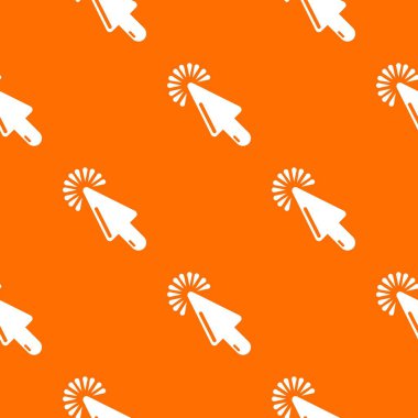 İmleç web sitesi desen vektör turuncu