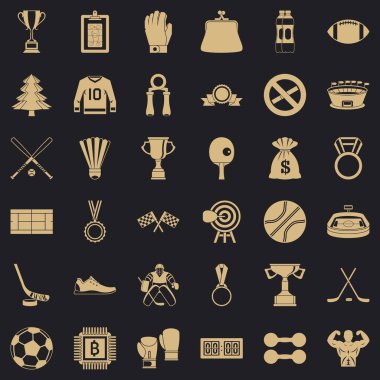 Hokey Icons set, basit tarzı