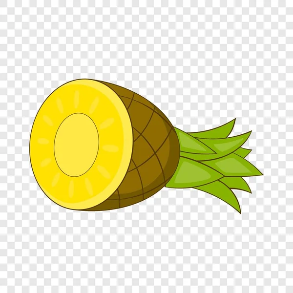 Ananas-Ikone im Cartoon-Stil — Stockvektor