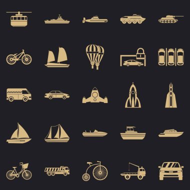 Taşıma simgeler kümesi, basit tarzı ile teslim