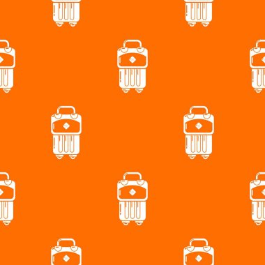 Çanta tasarım desen vektör turuncu