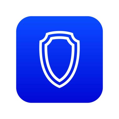 Ordu kalkan simgesi dijital mavi