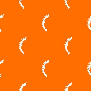 Hançer savaş deseni vektör turuncu