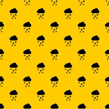 Bulut ve dolu desen vektörü