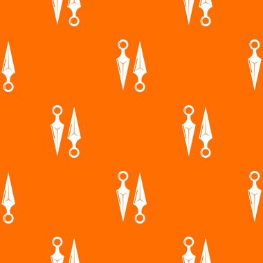 Kunai desen vektör turuncu