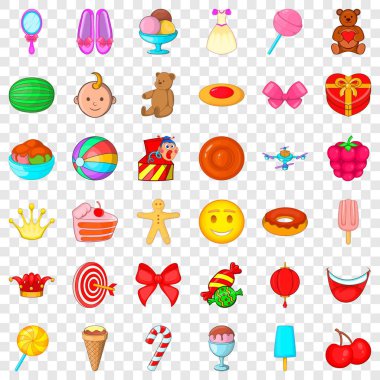 Yay kutusu Icons set, karikatür tarzı