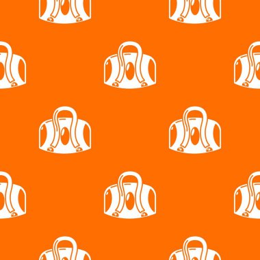 Seyahat çantası desen vektör turuncu