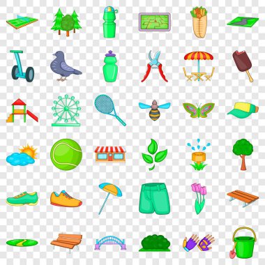 Yaz simgeler ayarla, tarzı çizgi film