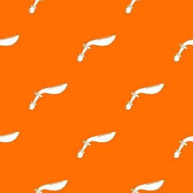 Hançer askeri desen vektör turuncu