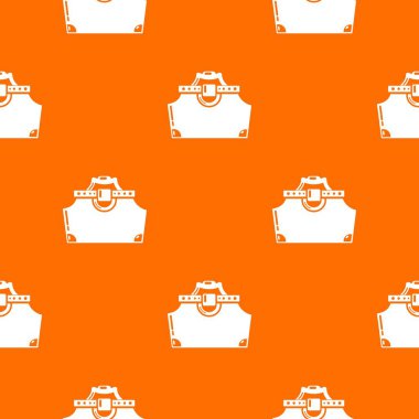 Seyahat çantası kadın desen vektör turuncu