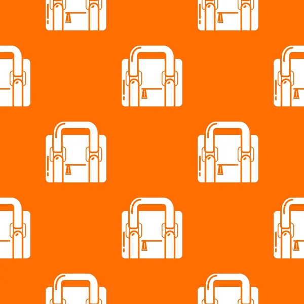 Seyahat çantası retro desen vektör turuncu — Stok Vektör