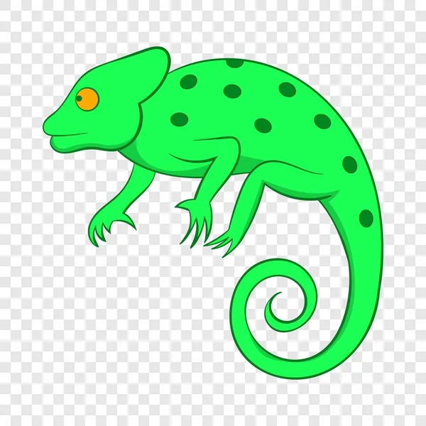Icono de camaleón, estilo de dibujos animados — Vector de stock
