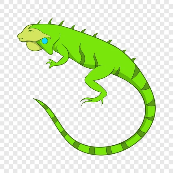 Iguana icône, style dessin animé — Image vectorielle
