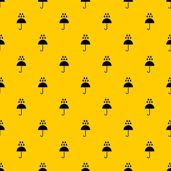 傘と雨滴パターンベクトル — ストックベクタ